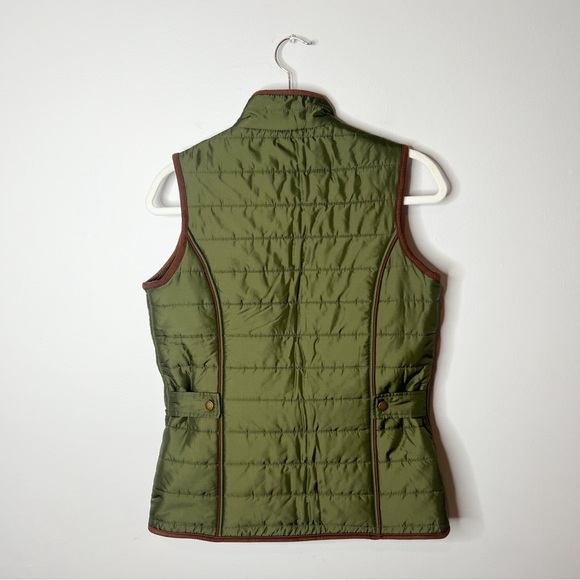 Barbour Olive Green Quilted Vest - Picture 10 of 11